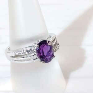 Amethyst 1.6 Carats Ring Size 5